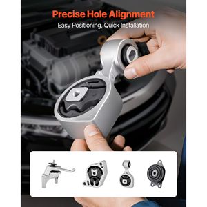 ชุดอุปกรณ์ยึดเครื่องยนต์และเกียร์ 4 ชิ้น สำหรับนิสสัน อัลติมา 2.5L L4 ปี 2007-2017 ใช้แทนอะไหล่แท้ #   A43 - Product Image 6