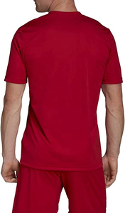 Maillot de football pour homme à rayures rouges, col en V, manches courtes, tissu polyester respirant, coupe classique - Product Image 4