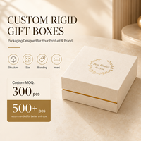 Boîte cadeau en carton rigide à deux couvercles pour emballage de bijoux de luxe, laminage mat, vernis sélectif UV, logo personnalisé