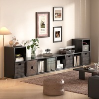Meuble TV Modulaire en Bois Massif de Luxe Moderne, Configurable, Plusieurs Styles pour Salon, Appartement, Hôtel, Convient aux Téléviseurs de 65+ Pouces