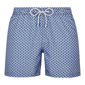 Nouveau short de bain tendance pour homme, motif palmier, respirant, taille élastique, tricoté, OEM ODM personnalisé - Product Image 1