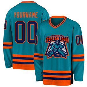 Maillot d'entraînement de hockey sur glace, vêtements de sport personnalisés pour équipe, vêtements de hockey respirants en polyester, fournisseur - Product Image 2