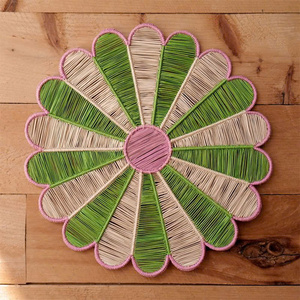 Sets de table haut de gamme pour la décoration de table de Noël, sets de table ronds en cordon de papier, design personnalisé, variété de couleurs et de choix - Product Image 6