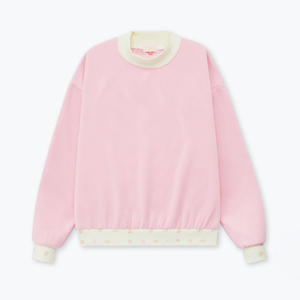 Sudadera Oversize con Cuello Redondo para Mujer, Logotipo Personalizado en la Parte Delantera, Estampado Tie-Dye Ecológico, Forro Polar, Manga Larga, 100% Algodón - Product Image 5