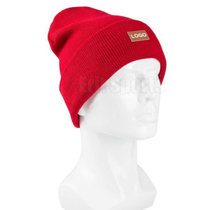 Customized New Design High Quality Breathable Waterproof Unisex Cotton/<b>Wool</b> Jacquard <b>Beanie</b> <b>Hats</b> - Product Image 6