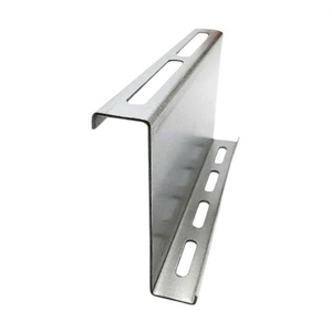 Soporte de Conexión en Z de Acero HDG Duradero de 300 mm x 100 mm x 2 mm, Herraje de Soporte para Estructuras Solares de Alta Resistencia - Product Image 1
