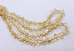 Cuentas de Citrino Natural Amarillo AAA, Forma de Pera Facetada, de 5x7 a 7x10 mm, Hilo de 16 Pulgadas, Calidad Premium - Product Image 6