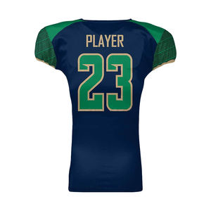 Camiseta de Fútbol Americano de Manga Corta con Cuello en V, Transpirable, de Secado Rápido, que Absorbe la Humedad, 100% Poliéster, Diseño y Talla Personalizados, Unisex - Product Image 2