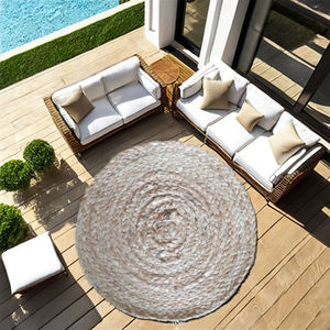 Tapis et carpettes en jute tressés réversibles, modernes, résistants à la chaleur, antidérapants et écologiques, de grande taille, en gros - Product Image 2