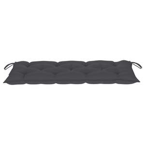 Banc de jardin marron clair avec coussin anthracite – Catégorie de produits : Bancs de patio - Product Image 6