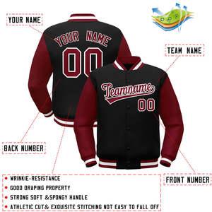 Veste universitaire unisexe de haute qualité pour les fabricants, grande taille, vierge, personnalisable, style baseball - Product Image 4