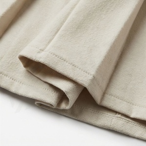 Women Pleated Mini <b>Skirt</b> <b>Elastic</b> Waist Solid Color Soft Woven Fabric All Seasons Casual Style - Product Image 6