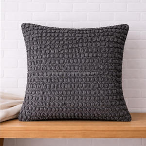 Minimal Tufted Bohemian <b>Moroccan</b> Cotton Pillowslip Handloom Weave Textured <b>Bedding</b> Boho Pillow 45x45 Throw Pillow Cover - Product Image 5