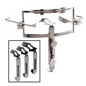 Écarteur chirurgical pour interventions orales et maxillo-faciales, écarteur buccal Dingman réglable, en acier inoxydable durable, manuel, certifié CE - Product Image 1