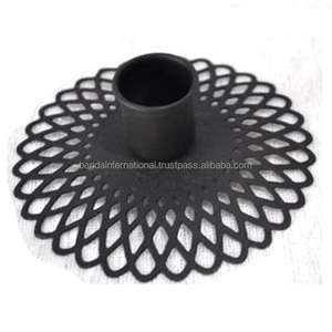 Bougeoir votif en fer avec revêtement en poudre noire fini pour l'éclairage de la décoration de la maison et d'autres bocaux de bougeoirs - Product Image 5