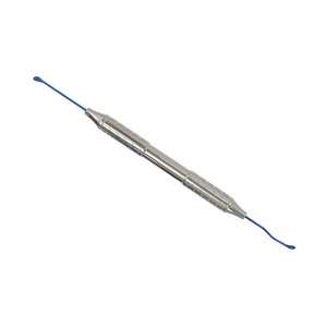 Espátula dental de acero inoxidable de doble punta con revestimiento de titanio azul para relleno y modelado, fabricada en Pakistán - Product Image 5