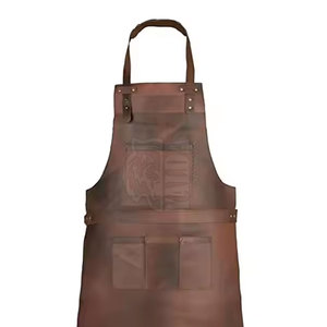 Delantal sin Mangas de Cuero Genuino de Estilo Lujoso, Lavable, con Protección UV, Ajustable en la Cintura, Prenda Elegante - Product Image 2