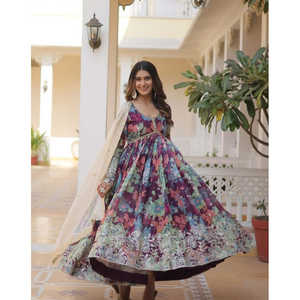 SANAYA'S READYMADE ALIA CORTE BATA CON DUPATTA SET-125 - Product Image 1