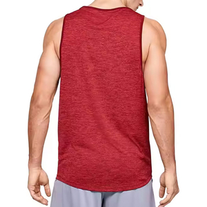 Camiseta sin Mangas Casual para Hombre, para Gimnasio y Entrenamiento, Transpirable, Absorbe la Humedad, Poliéster/Algodón, Ropa Deportiva, Servicio Personalizado OEM - Product Image 2