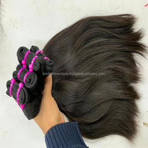 Vente en gros d'extension de cheveux indiens bruts non transformés paquet de vendeur de cheveux bruts de style vague naturelle - Product Image 2