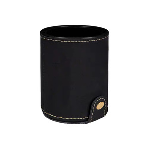 Caja de Almacenamiento Redonda de Cuero para Dados, Diseño Minimalista, Duradera, para Adultos - Product Image 2
