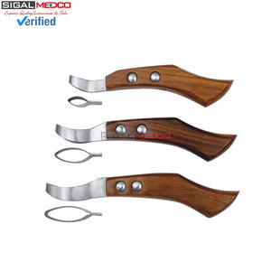 Coupe-ongles de fer à cheval 12 pouces, pince à clous de fer à cheval, 5 couteaux de fermeur, ensemble de couteaux à sabots, qualité supérieure, acier inoxydable allemand, réutilisable - Product Image 3