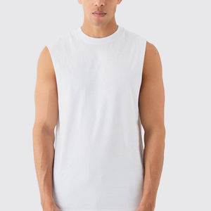 Camiseta sin Mangas Casual para Hombre de Jazo Industries, Tejida, 100% Algodón, Transpirable, 220g, MOQ Bajo, Precio Económico - Product Image 3