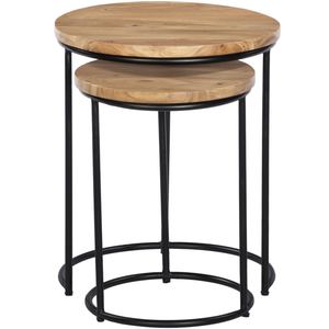 Mesa Nido Apilable Moderna de Lujo al por Mayor, Estructura de Metal de Alta Calidad con Tapa de Mármol, Diseño Nuevo y Simple para Sala de Estar - Product Image 2