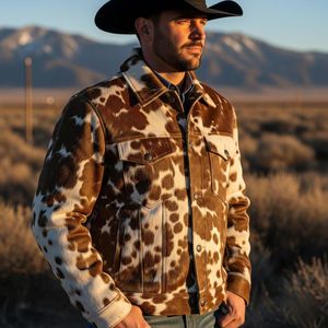 Veste en cuir de vachette personnalisée unisexe OEM ODM en gros pour hommes - Product Image 3