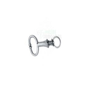 Soporte manual de acero inoxidable para correa de ganado con resorte en espiral, instrumento quirúrgico veterinario de alta calidad - Product Image 3