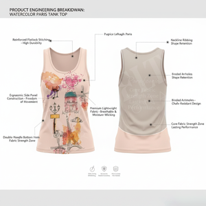 Breathable Knitted <b>Polyester</b> Summer OEM ODM Tank Top Sleeveless Casual Soft Cotton Custom Graphic Printed High Strength Shirt - Product Image 2