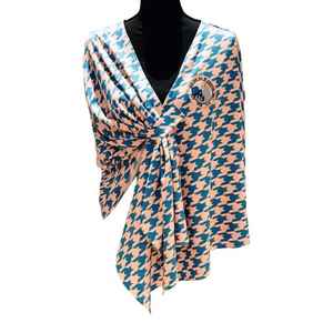 Chal con Estampado de Pata de Gallo Jack and Jill, Elegante, Ligero, Bufanda de Moda para Fiestas Formales, Accesorio Estiloso para Mujer - Product Image 1