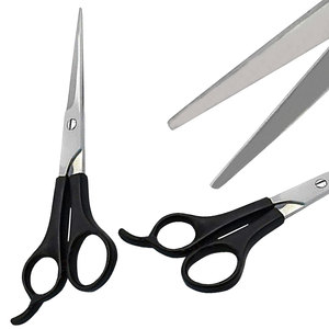 Professional Hair Scissors Stainless Steel Sharp <b>Blade</b> Long Handle Right Handed For <b>Barber</b> Use Low MOQ Training Use <b>Barber</b> Curvd - Product Image 5