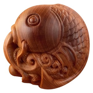 Figuras y esculturas de madera de bambú OEM personalizadas al por mayor |   Aqdus Saleem India - Product Image 3
