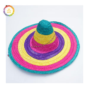 Chapeau de paille mexicain fait main à large bord pour festival, fête, déguisement – Fournisseur OEM en gros - Product Image 2