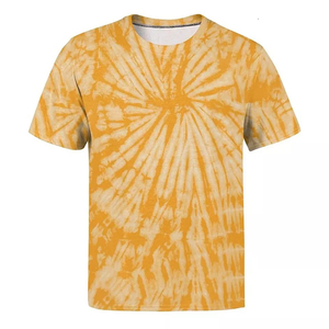 Camiseta de Algodón de Alta Calidad para Hombre, Ecológica, Transpirable, de Secado Rápido, con Estampado Tie Dye Personalizado - Product Image 6