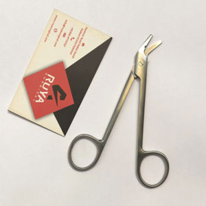 Ciseaux à suture universels pour chirurgie générale, à lame dentelée, 5,5 pouces, en acier inoxydable allemand, certifiés CE ISO, ensemble d'instruments chirurgicaux Ruya - Product Image 2