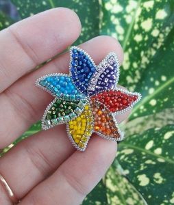 MD HANDICRAFTS Broche de mariage unisexe brodée, inspirée de la nature, artisanale, avec perles de qualité supérieure, design personnalisable pour femmes et hommes - Product Image 6