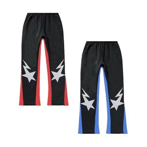 Survêtement d'hiver personnalisé unisexe Pantalon de survêtement évasé de haute qualité Ensemble de jogging empilé avec logo Sweat à capuche Design respirant - Product Image 4