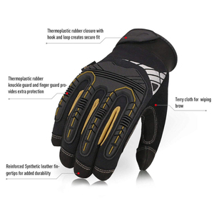 Oilfield Mining Safety Work <b>Gloves</b> Impact & Oil Resistant Heavy Duty Anti-Slip <b>Grip</b> Durable General Purpose 11 oz Polyester - Product Image 3