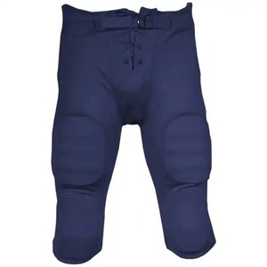 Men's Black <b>Padded</b> Football <b>Pants</b> Buckle Closure Customized Design UV Protection Quick Dry Breathable All Seasons Athletic Wear - Product Image 5