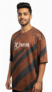 เสื้อยืดโอเวอร์ไซส์สไตล์คนเมืองสุดเทรนดี้ พิมพ์ลายแบบซับลิเมชั่น สำหรับผู้ชาย สวมใส่สบายๆ สไตล์สตรีทแวร์ - Product Image 5