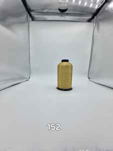 Fil de nylon argenté brillant Zari 110D 152 Denier, fil à broder métallique pour la tissage textile et les projets d'artisanat manuel, 125g - Product Image 3