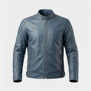 Chaqueta de Motociclista de Cuero Genuino para Hombre de la Mejor Calidad, Nueva Colección de Invierno, Chaquetas de Motocicleta con Protecciones Desmontables Personalizadas - Product Image 1