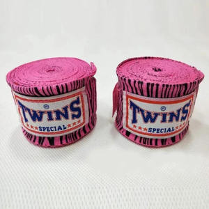 ผ้าพันมือสำหรับชกมวยแบบมืออาชีพ Twins Boxing Muay Thai MMA ผ้าพันมือแบบยืดหยุ่น สีและโลโก้ปรับแต่งได้ อุปกรณ์ฝึกซ้อม - Product Image 6