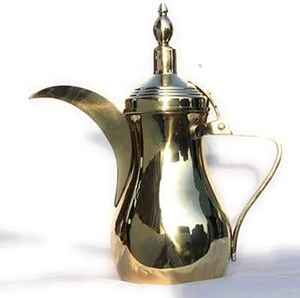 Cafetera Árabe Dallah Hecha a Mano, Tetera Tradicional Árabe de Acero Inoxidable, Cafetera de Oriente Medio para el Hogar - Product Image 3