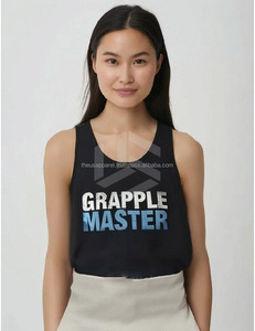 Custom Design Cotton Stretch Gym Workout Fitness Wear High Quality Comfortable Plus Size Women Tank <b>Top</b> - Product Image 2