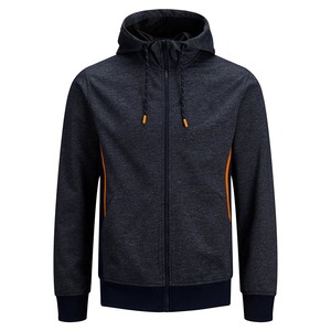 Vente en gros Sweat à capuche zippé rouge uni personnalisé pour homme, en molleton mélangé, vierge, pour l'entraînement, style streetwear, OEM - Product Image 5