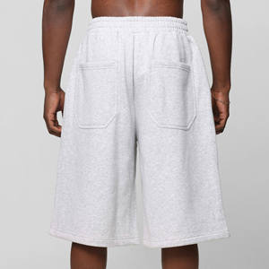 กางเกงขาสั้นออกกำลังกายผู้ชายสไตล์สตรีทแฟชั่น ผ้าฝ้ายฟลีซหนานุ่ม สำหรับวิ่งและฟิตเนส ขายส่งจากโรงงาน - Product Image 1