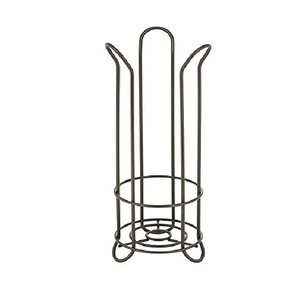 Hot Trending Classic <b>Black</b> Powder Coated <b>Paper</b> Towel Holder with Sturdy Round Base Countertop Napkin Stand - Product Image 1